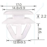 Клипса для Mazda - 11158 - E11451W24