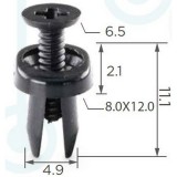 Клипса Бампера для Mazda 5 6 CX-7 CX-9  Ford Fusion - 10194 - GJ6E-50-715A, 3M8Z-1502316-A